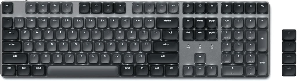 Satechi SM3 - Teclado mecánico para Mac y Windows, 108 teclas de ta...