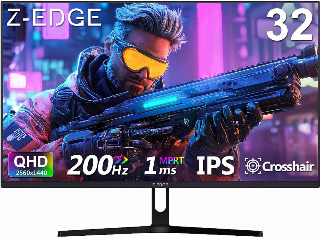 Z-Edge 32 pulgadas IPS Gaming Monitor, QHD 1440P 200Hz 165Hz pantal...
