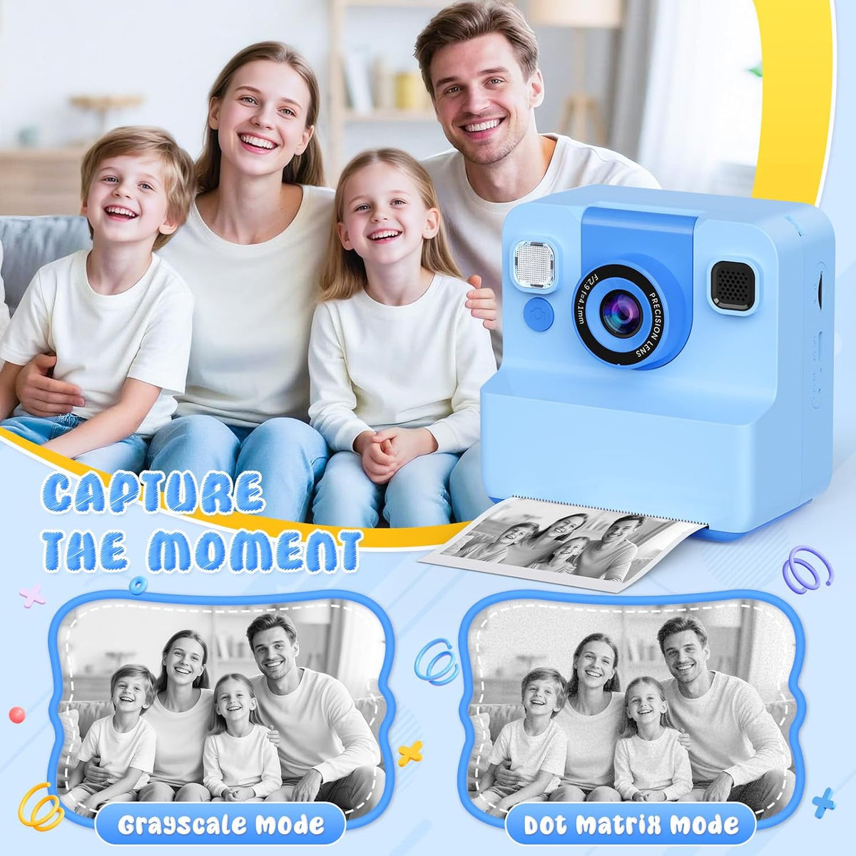 Juguetes de impresión instantánea para niños y adolescentes: cámara...