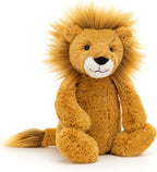 Jellycat León tímido de peluche, mediano de 12 pulgadas - Juguetes de felpa de gato grande - Regalo clásico para niños