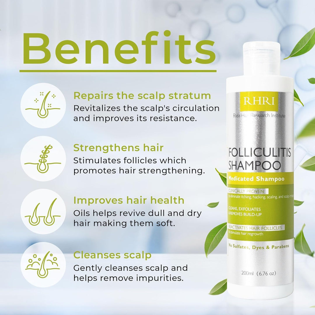 Champú para foliculitis | Champú antifúngico para dermatitis seborr...