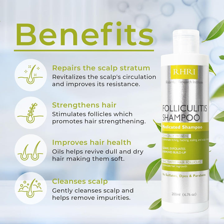 Champú para foliculitis | Champú antifúngico para dermatitis seborr...