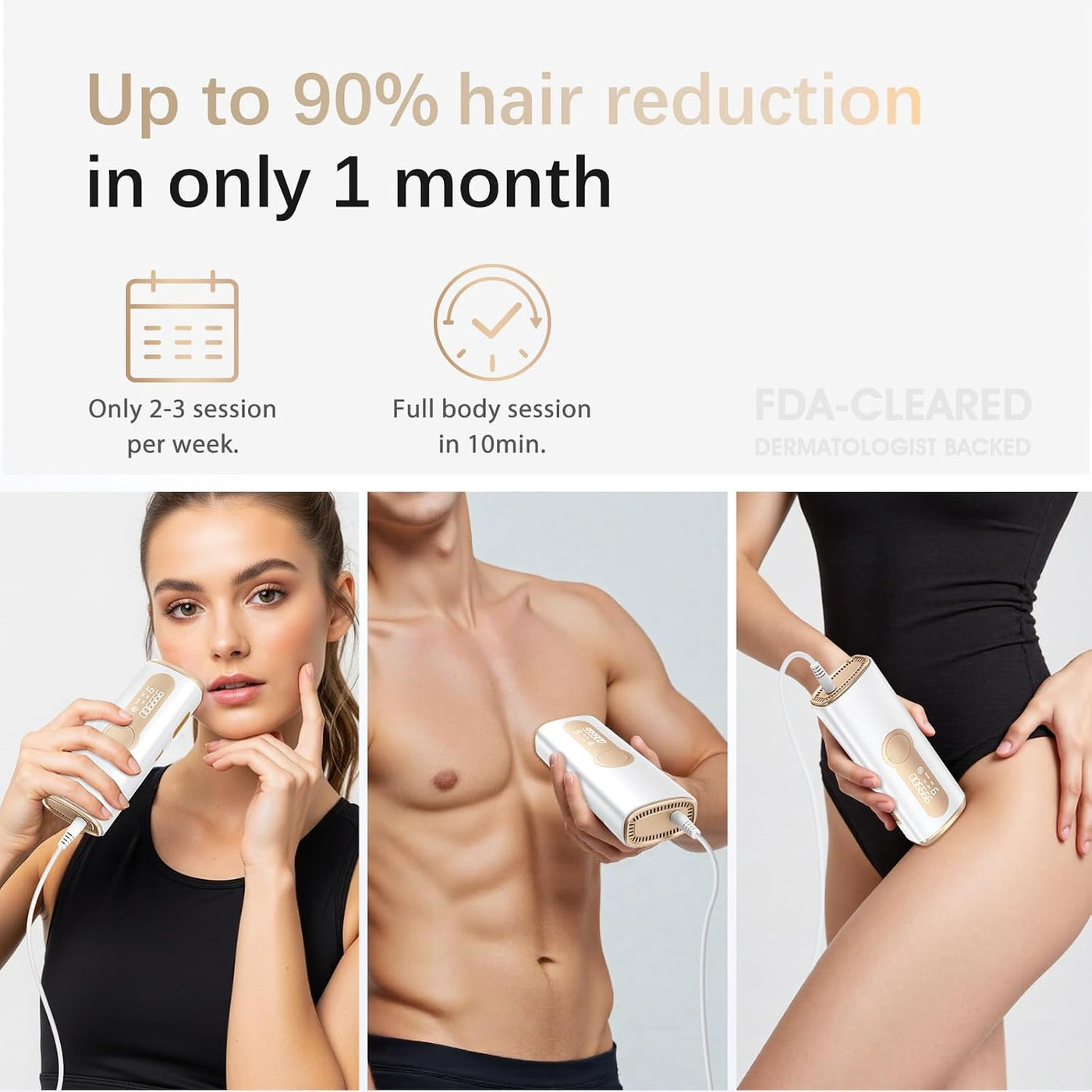 Dispositivo de depilación láser IPL para mujeres y hombres, seguro...