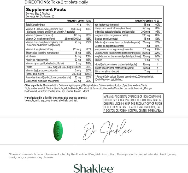 Shaklee - Vita-Lea® Multivitamínico y multimineral de alta potencia...