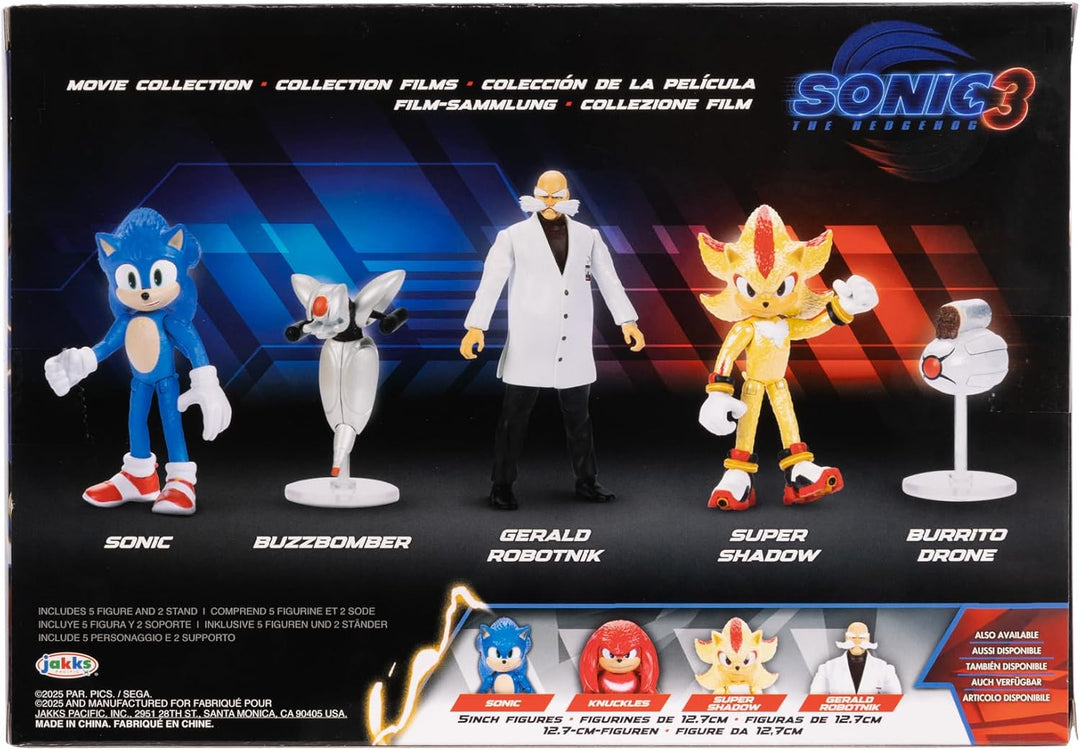 Figuras de Acción de la Película Sonic 3 de 2.5 Pulgadas, Figura de...