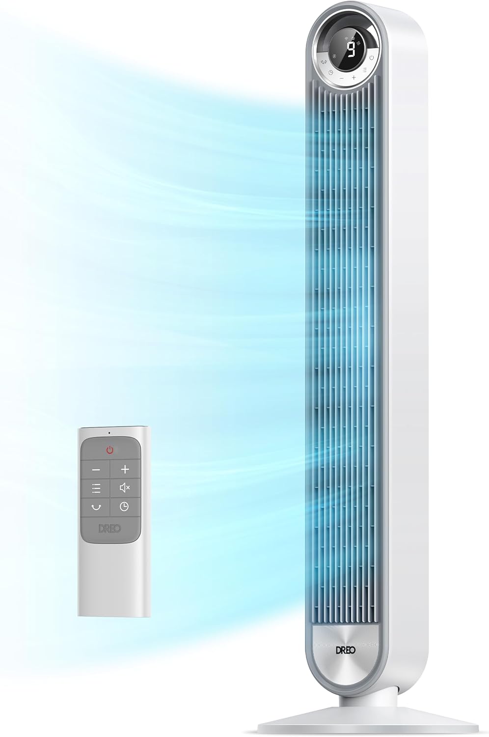 DREO Ventilador de torre para dormitorio, velocidad CC mejorada de...
