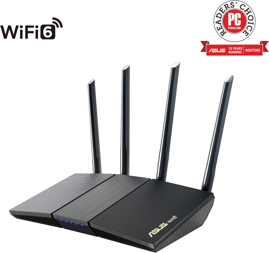 ASUS RT-AX1800S Router extensible WiFi 6 de doble banda, seguridad...