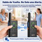 CallToU 2 Way Intercom para Monitoreo de Personas Mayores, Intercomunicadores Inalámbricos para el Hogar