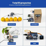 SunFounder Elite Explorer Kit con Arduino Uno R4 WiFi Original, Cum...