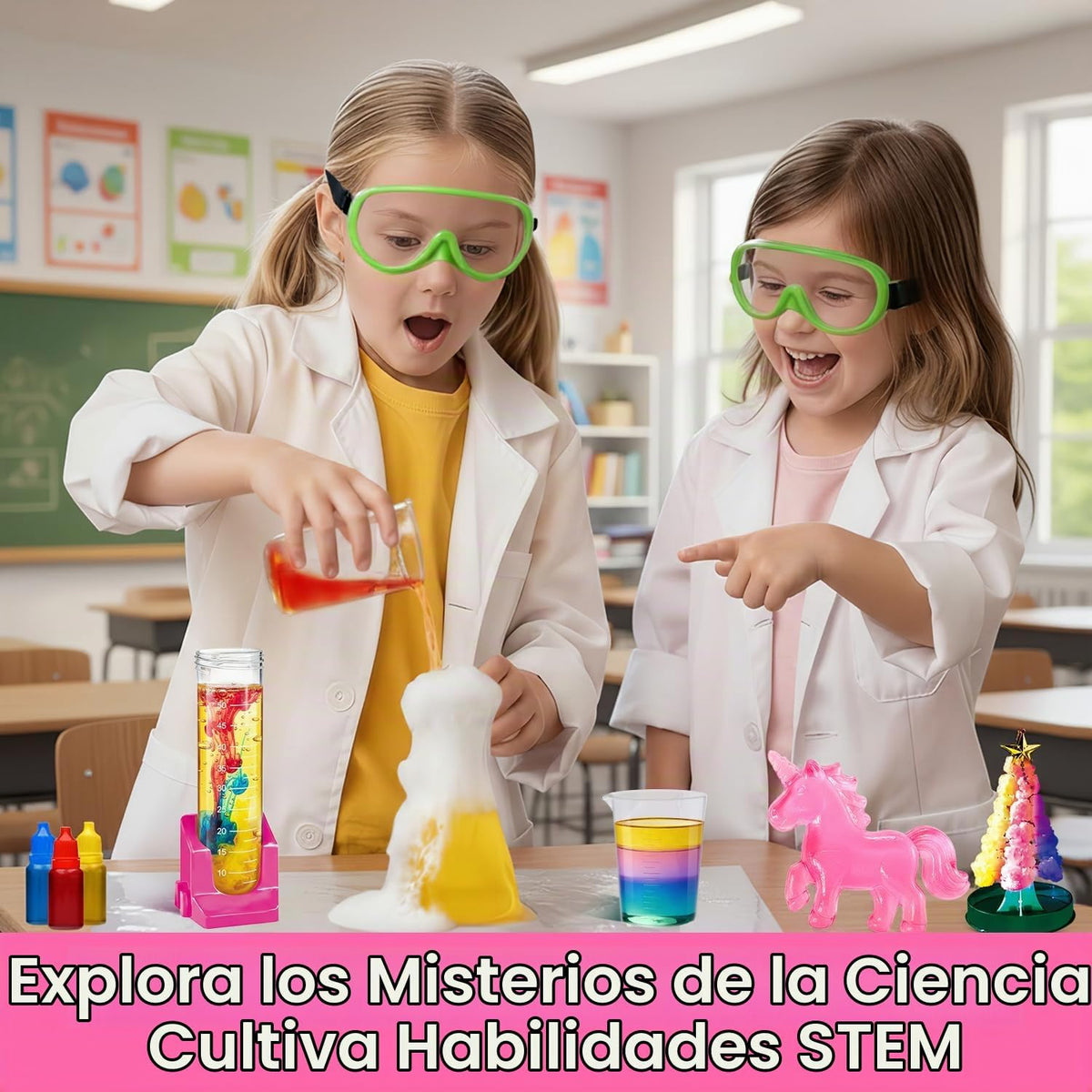 Kit de ciencia para niñas de más de 250 experimentos científicos