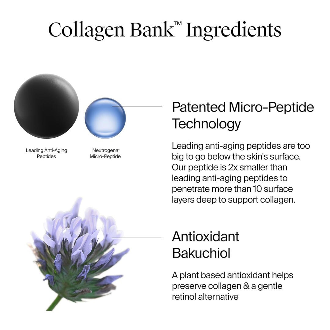 Neutrogena Collagen Bank - Crema hidratante facial, tamaño grande,...