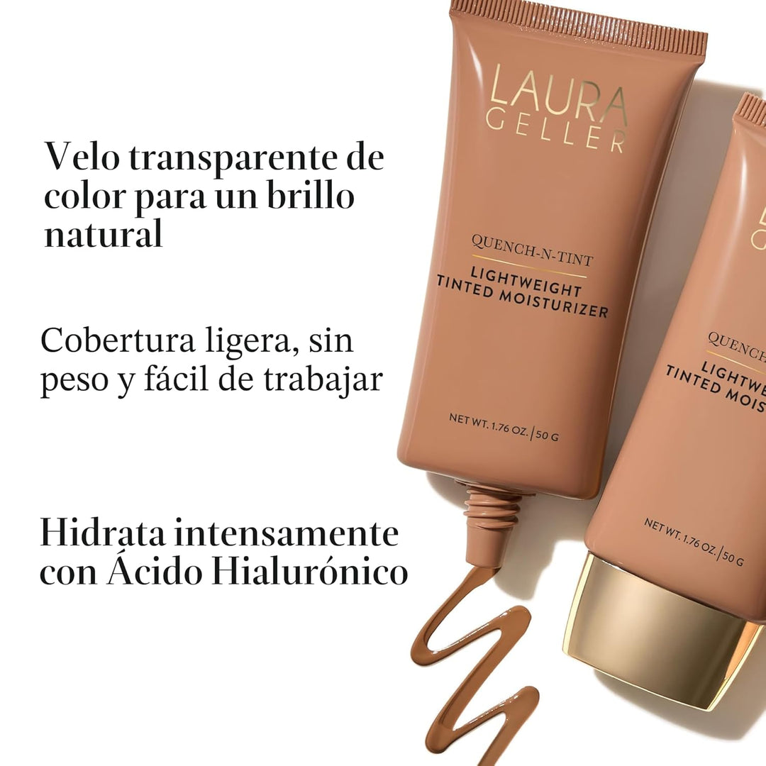 LAURA GELLER NEW YORK Quench-n-Tint - Hidratante tintado, cobertura...