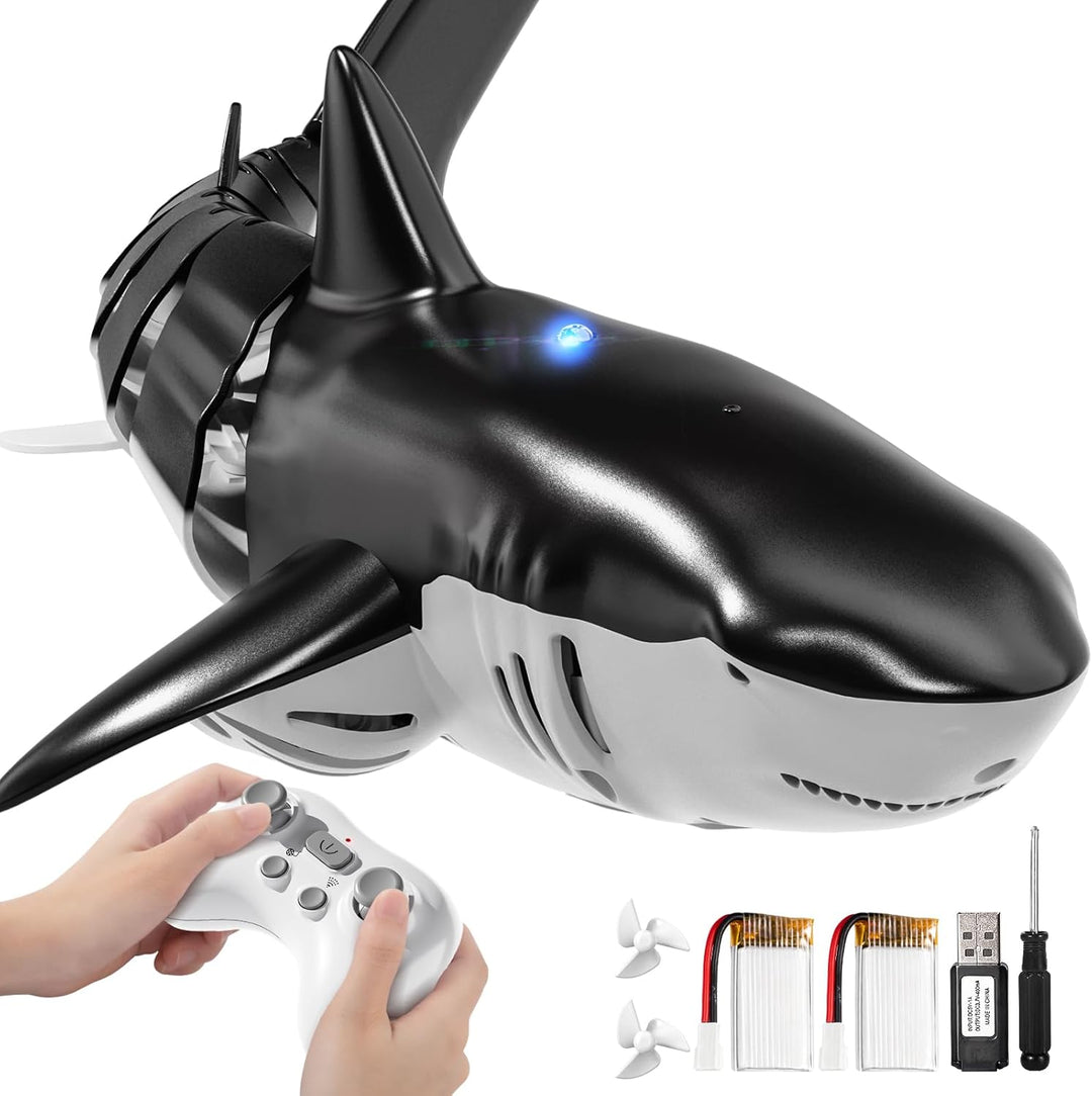 JUKUDAHU Juguetes de tiburón a control remoto 2.4Ghz para niños de...