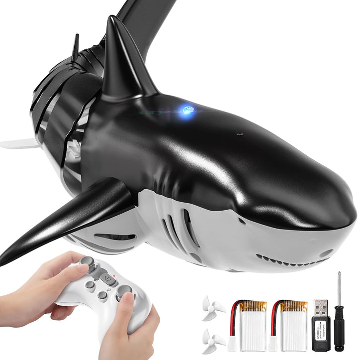 JUKUDAHU Juguetes de tiburón a control remoto 2.4Ghz para niños de...