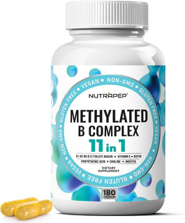 NutraPep Vitaminas del complejo B metilado \u2013 Complejo multivit...
