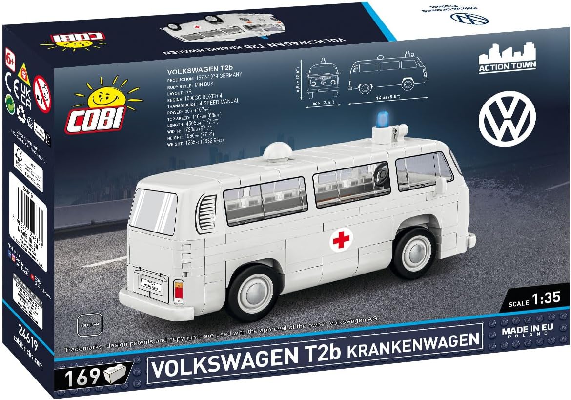 COBI Action Town Volkswagen T2B Krankenwagen Vehículo