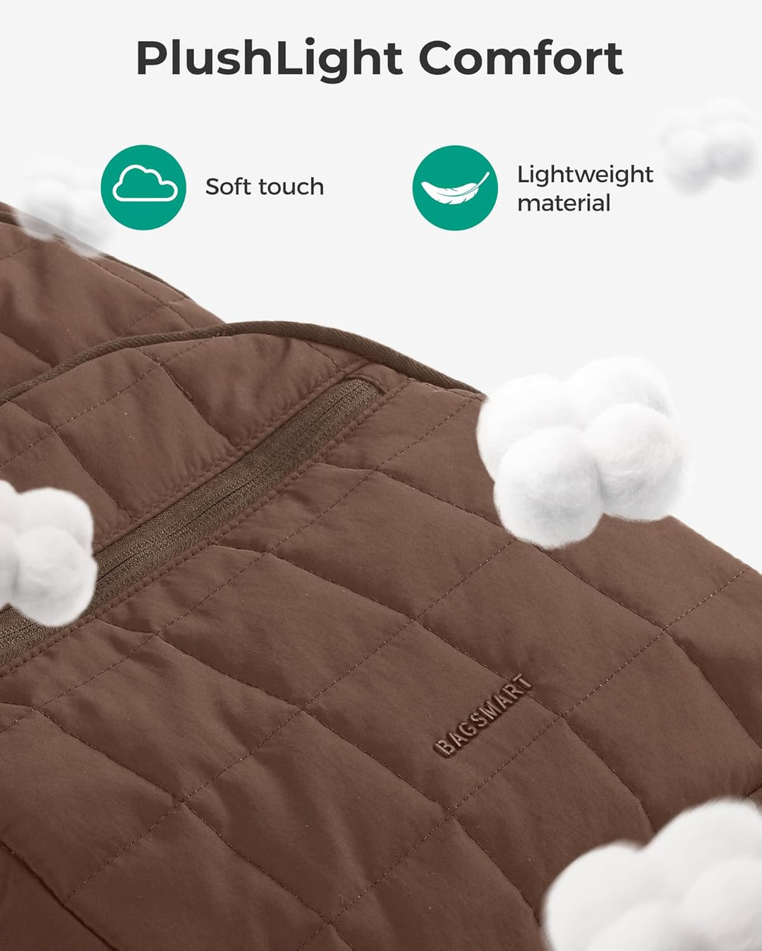 BAGSMART Mochila para portátil universitaria, mochila de viaje para...