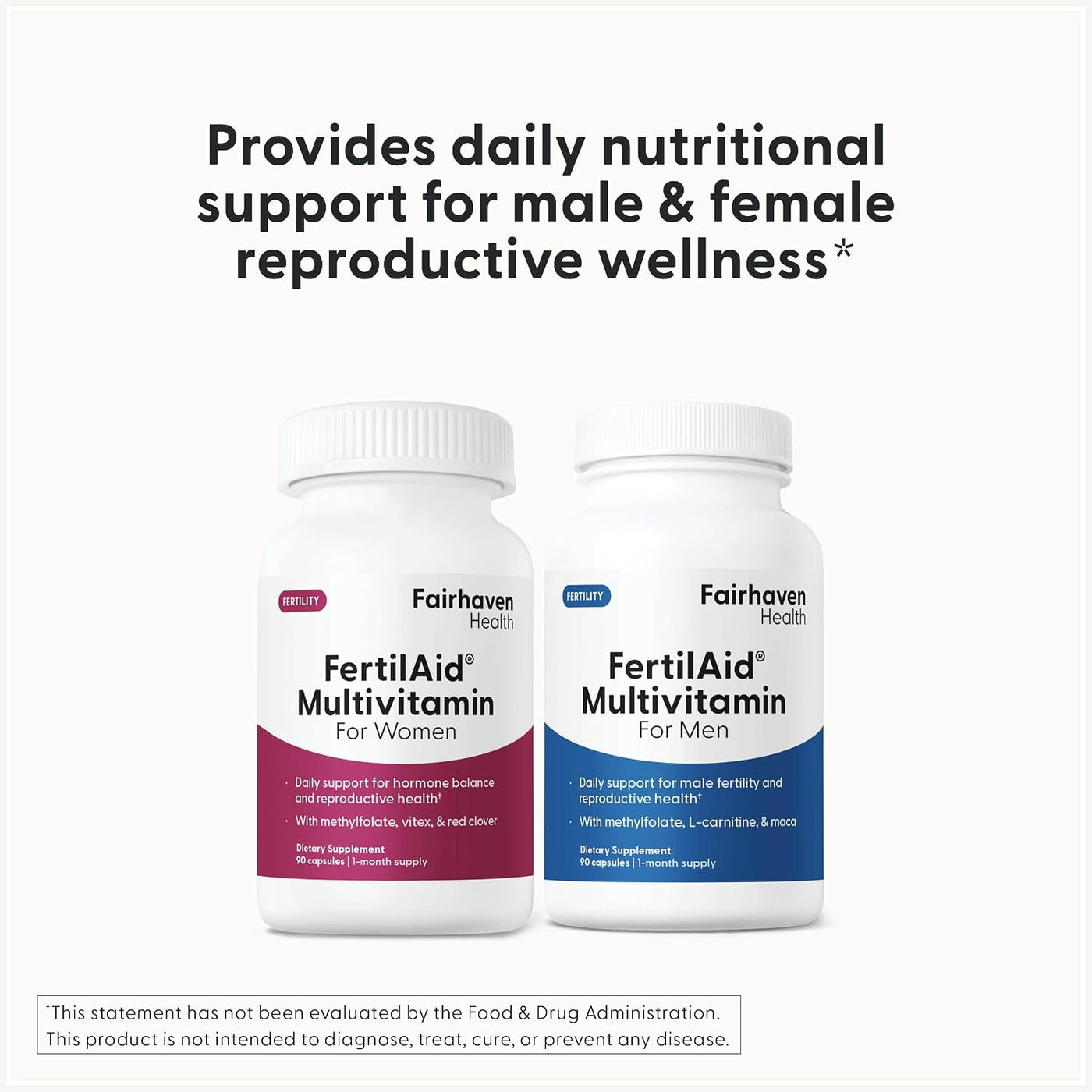 Fairhaven Health FertilAid - Suplementos de fertilidad combinados p...
