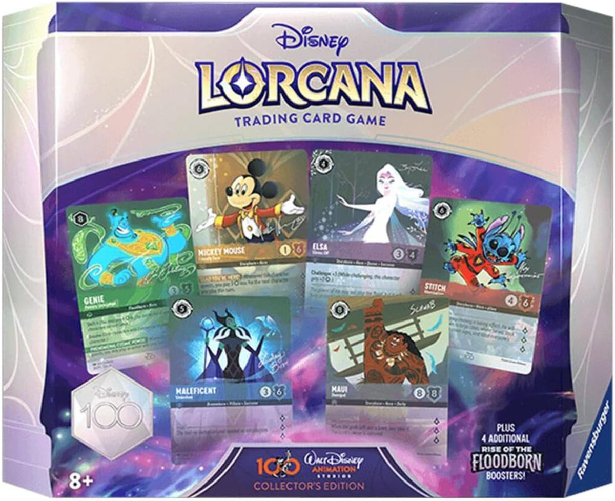 Ravensburger Disney Lorcana TCG: D100 - Juego de regalo de edición coleccionista | Juego coleccionable de lujo con más de 200 piezas de arte | La mejor experiencia de juego para mayores de 8 años