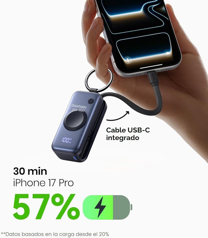 INIU SnapGo Mini cargador portátil, banco de energía para Apple Wat...