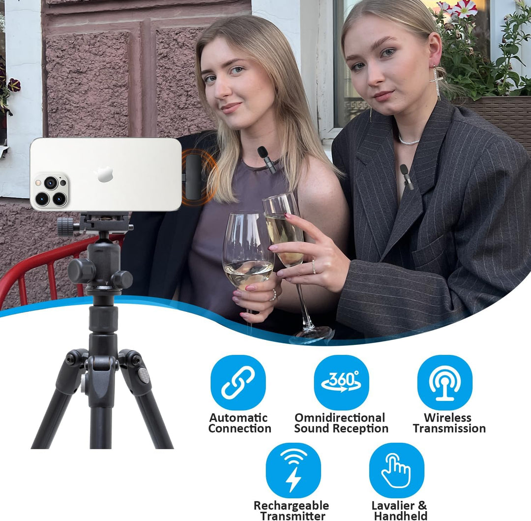 MAYBESTA Mini micrófono inalámbrico para iPhone 14 a continuación,...