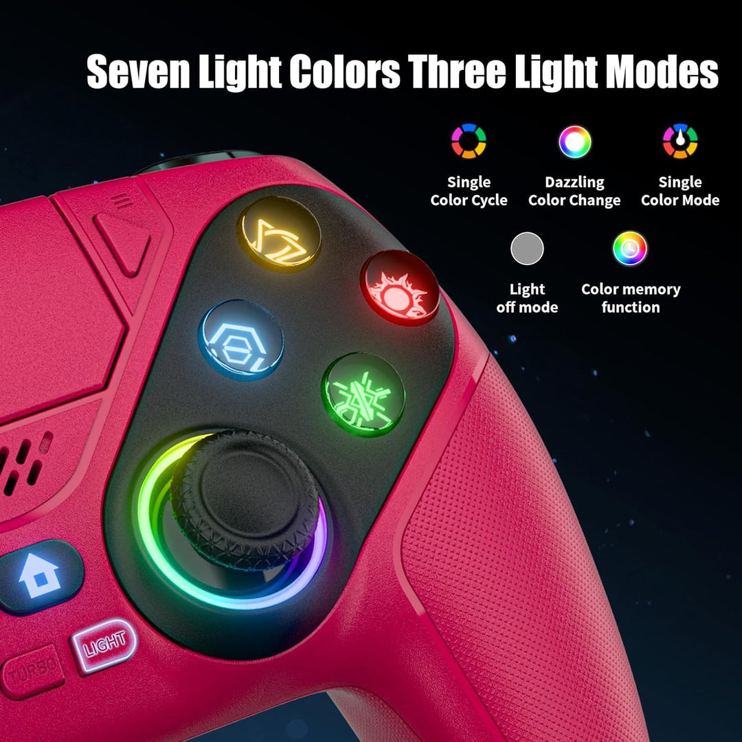 Nonbliep LED for PS5 Controller, for PS5 Slim\/Pro\/PC, Wireless Co...