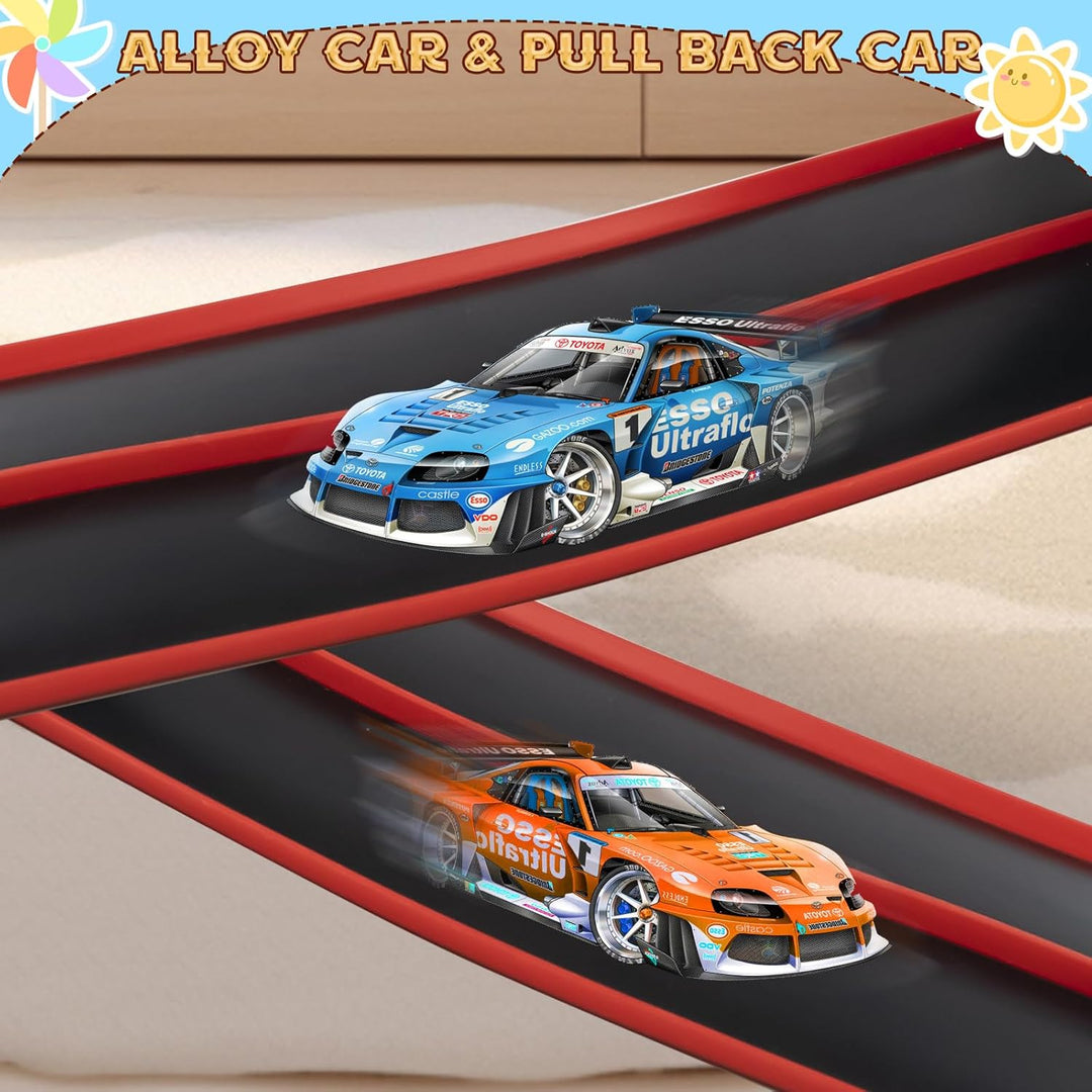 Flex Tracks - Juego de iniciación de 15 pies para niños, pista de r...