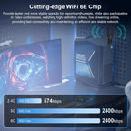 NEWFAST AX5400 Adaptador USB WiFi 6 para PC de escritorio Tri-Band USB 3.0