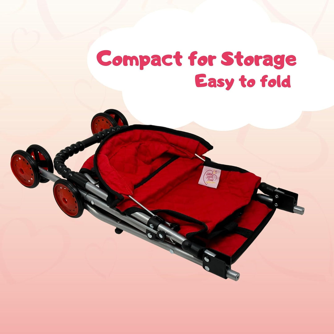 The New York Doll Collection My First Doll Stroller con Canasta, Co...