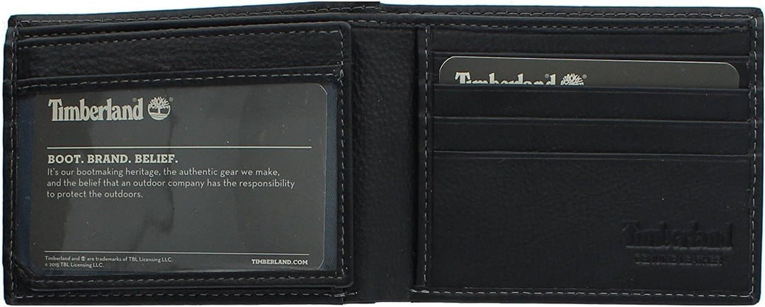 Timberland Wellington billetera de cuero RFID plegable de seguridad...