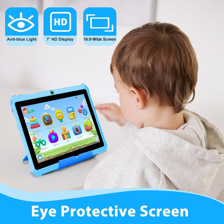 YINOCHE Tableta Android para niños de 7 pulgadas para niños de 3 a...