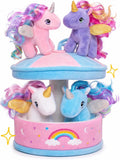 OUOZZZ Juguetes de unicornio para niñas, 4 mini peluches