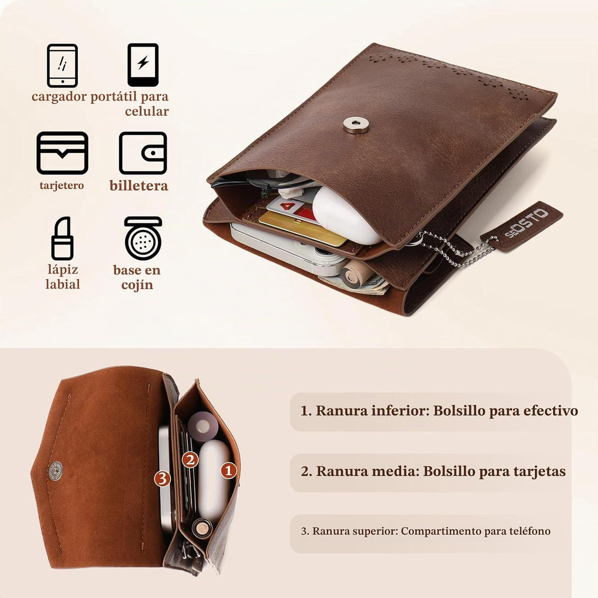 Bolso cruzado pequeño para mujer, bolso tipo cartera con borlas, regalos para niñas adolescentes