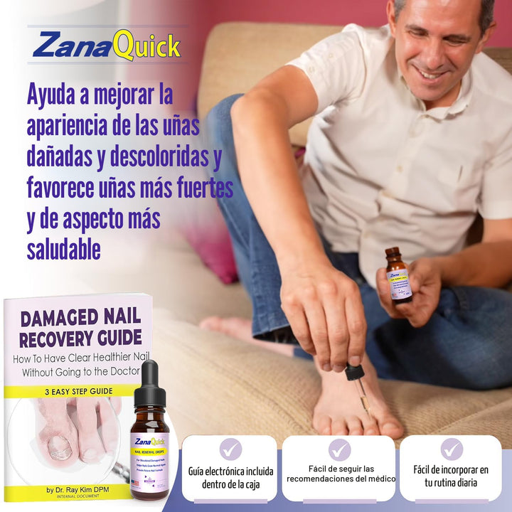 ZanaQuick - Gotas de reparación extrafuerte para uñas de los pies y...