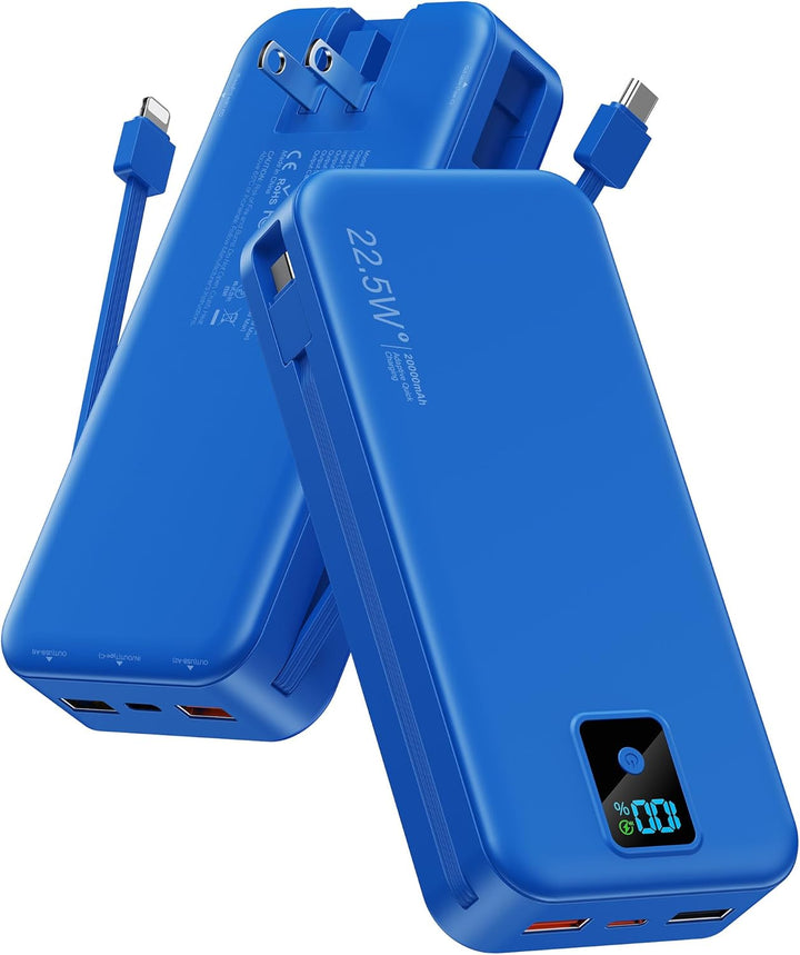 Cargador portátil, 20000 mAh 22.5 W, cargador de batería de carga r...