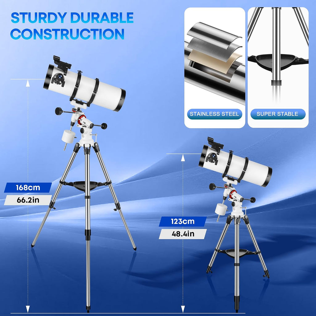 Telescopio de astronomía profesional 150EQ para adultos de alta