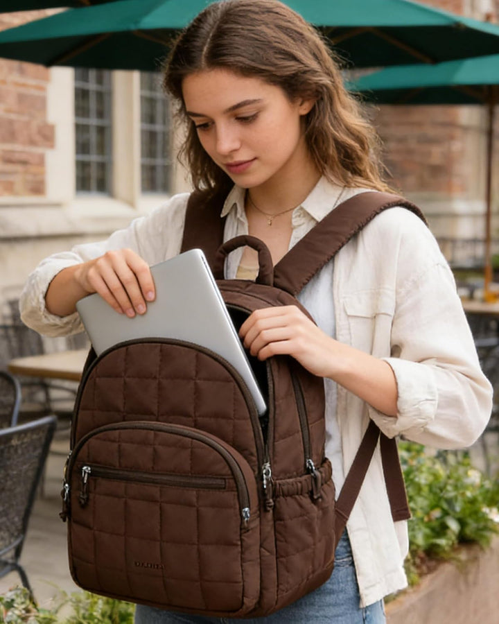 BAGSMART Mochila para portátil universitaria, mochila de viaje para...