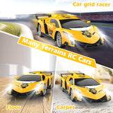 Growsland Coche de control remoto, autos RC para niños 1:18, auto e...