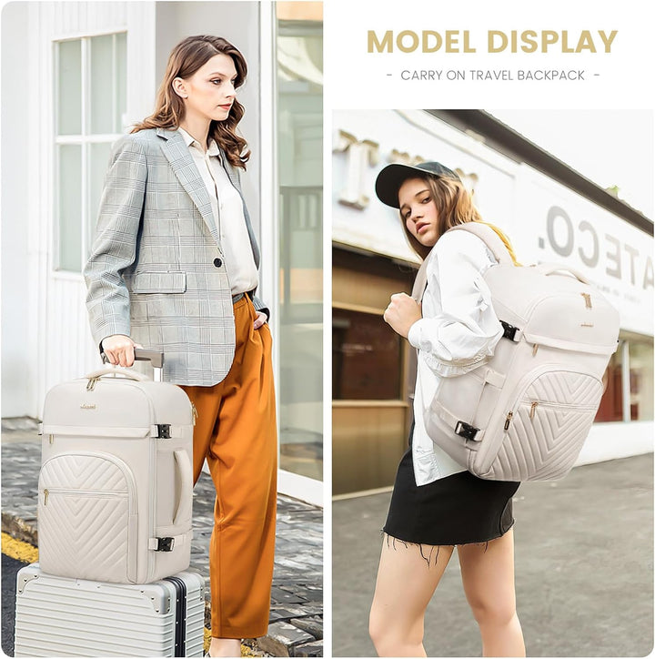 LOVEVOOK Mochila de viaje grande para mujer, mochila de mano TSA pa...