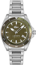 Lacoste Mainsail - Reloj automático para hombre, pulsera de acero inoxidable, clásico, elegante Timepice, regalo para él