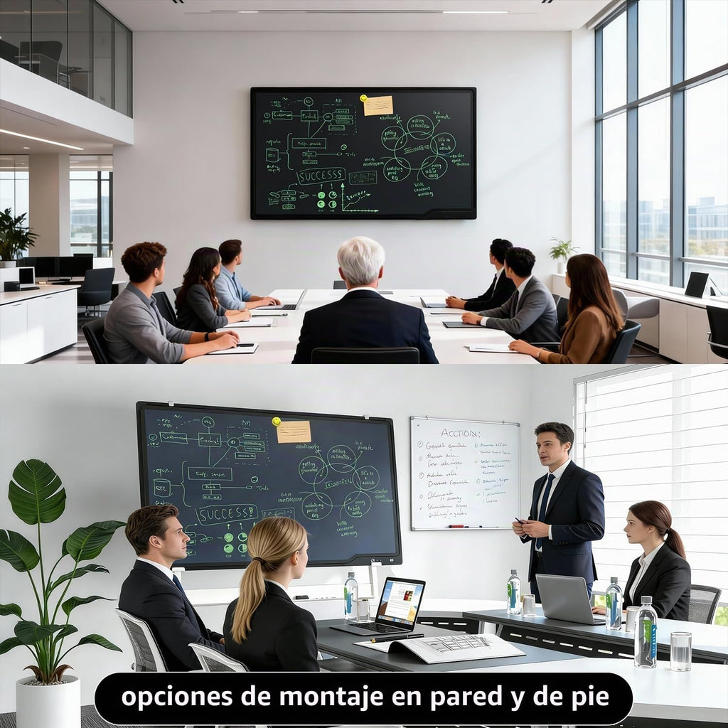 Pizarra de escritura móvil LCD con soporte, pizarra blanca rodante de 50 x 34 pulgadas sobre ruedas, pizarra blanca portátil con mensajes para oficina, hogar, exteriores, altura ajustable de