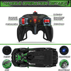 BLUEJAY Transform RC Cars para niños de 4-7 y 8-12 años, Verde