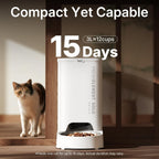 PETKIT Comedero Automático para Gatos, Comedero Automático para Perros WiFi 2.4G, Dispensador de Comida para Mascotas con Control de Aplicación y Sistema Triple Fresh-Lock, Hasta 10 Comidas al Día