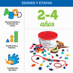 Learning Resources Letras del alfabeto con cordones en minúsculas