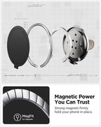 Spigen para MagSafe Phone Grip O-Mag Ring MagFit Correa de nailon Soporte