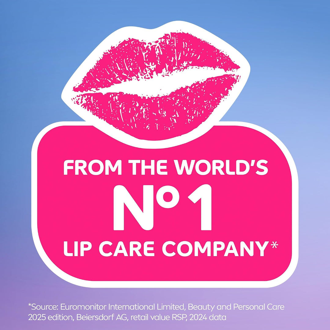 NIVEA Glowy Lips, bálsamo labial vegano con ácido hialurónico, vita...
