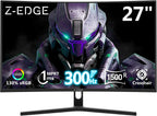 Z-Edge Monitor de juegos curvo de 27 pulgadas, monitor PC FHD 1080P...