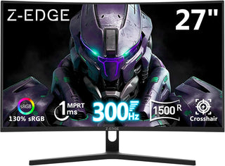 Z-Edge Monitor de juegos curvo de 27 pulgadas, monitor PC FHD 1080P...