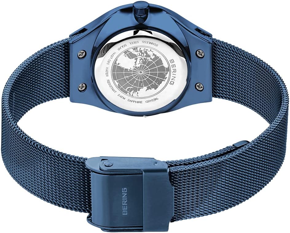 Bering Reloj Mujer Movimiento Solar - Colección Solar con Acero Inoxidable y Cristal de Zafiro 14427-XXX