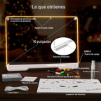 Geokay 16" Rechargeable LED Drawing Board con 9-Color Light Effects